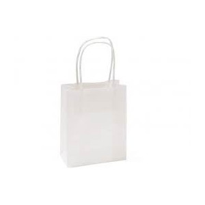 SHOPPER BIANCO M.RITORTO 14+8,5X21,5 - CF. DA 50