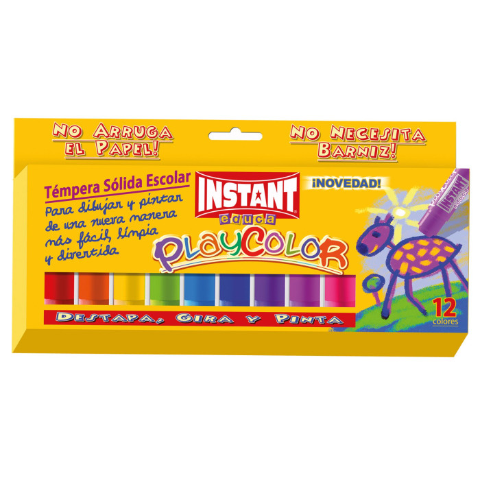 Instant - Playcolor Kids, Set di colori a tempera solida