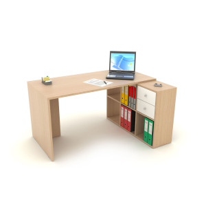 POSTAZIONE HOME-OFFICE 6 CASELLE L140 X P104 X H72,4CM ROVERE