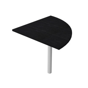 ANGOLARE 90Â° NERO VENATO + GAMBA SUPPORTO X SCRIVANIE EASY