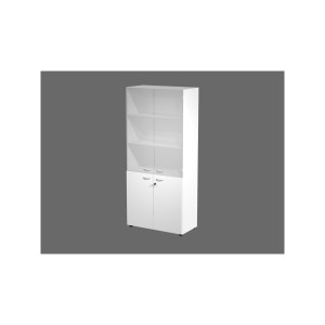 ARMADIO MODULARE A 2+2 ANTE 90X45,8CM - H200CM BIANCO