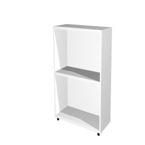 LIBRERIA BASSA A GIORNO 40X32CM - H81,5CM BIANCO