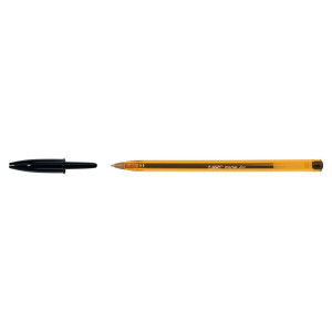 SCATOLA 50 PENNA SFERA CRISTAL  FINE 0,8MM NERO BIC COD. 872731