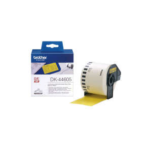 NASTRO ADES IN CARTA NERO/GIALLO 62MM - 30.48 METRI LUNGHEZZA CON ADESIVO REMOVI COD. DK44605