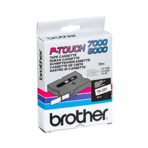 NASTRO BROTHER TX-221 9MM BIANCO/NERO COD. TX221