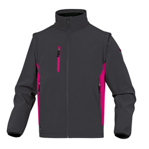 GIACCA SOFTSHELL MYSEN 2 TG.M GRIGIO/FUCSIA COD. MYSE2GFTM