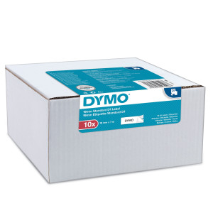 VALUE PACK 10 NASTRI DYMO TIPO D1 (19MMX7MT) NERO/BIANCO S0720830 COD. 2093098