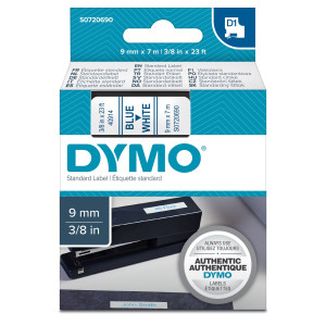 NASTRO DYMO TIPO D1 (9MMX7M) BLU/BIANCO 409140 COD. S0720690