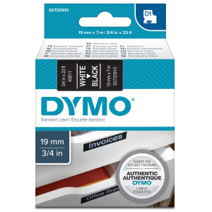 NASTRO DYMO TIPO D1 (19MMX7MT) BIANCO/NERO 458110 COD. S0720910