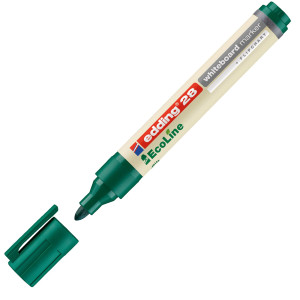 MARCATORE VERDE PER LAVAGNE BIANCHE EDDING 28 ECOLINE TRATTO 1,5 - 3,00MM COD. E-28004 CONFEZIONE DA 10