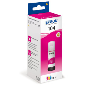 CARTUCCIA INCHIOSTRO 104, FLACONE MAGENTA DA 65ML COD. C13T00P340