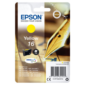 CARTUCCIA A PIGMENTI GIALLO EPSON DURABRITE ULTRA, SERIE 16/PENNA E CRUCIVERBA, COD. C13T16244012