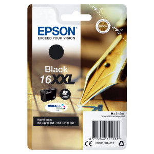 CARTUCCIA A PIGMENTI NERO EPSON DURABRITE ULTRA, SERIE 16XXL COD. C13T16814012