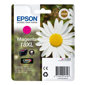 CARTUCCIA MAGENTA EPSON CLARIA HOME SERIE 18XL/MARGHERITA IN CONFEZIONE BLISTER COD. C13T18134012