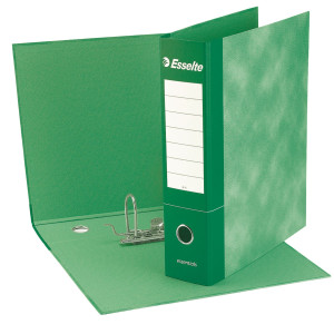 REGISTRATORE ESSENTIALS G73 VERDE DORSO 8CM F.TO COMMERCIALE ESSELTE COD. 390773180 CONFEZIONE DA 6