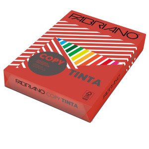 CARTA COPY TINTA A4 160GR 250FG COL.FORTI ROSSO FABRIANO COD. 60516021