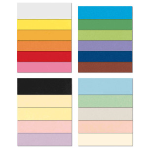 CONF.25 CARTONCINO BRISTOL COLOR 200GR 50X70CM NERO 63 FAVINI COD. A35A012