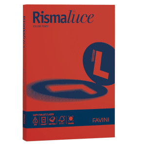 CARTA RISMALUCE 90GR A4 300FG SCARLATTO 61 FAVINI COD. A66C304