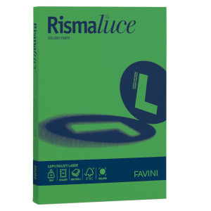 CARTA RISMALUCE 90GR A4 300FG VERDE 60 FAVINI COD. A66D304