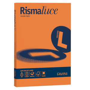 CARTA RISMALUCE 90GR A4 300FG ARANCIO 56 FAVINI COD. A66E304