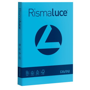 CARTA RISMALUCE 90GR A4 300FG AZZURRO 55 FAVINI COD. A66G304