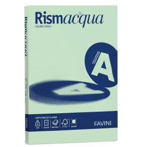 CARTA RISMACQUA STANDARD A4 90GR 300FG VERDE CHIARO 09 FAVINI COD. A66P304