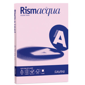 CARTA RISMACQUA STANDARD A4 90GR 300FG ROSA 10 FAVINI COD. A66S304