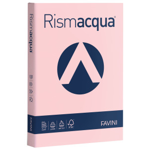 CARTA RISMACQUA STANDARD A4 90GR 300FG ROSA 10 FAVINI COD. A66S304