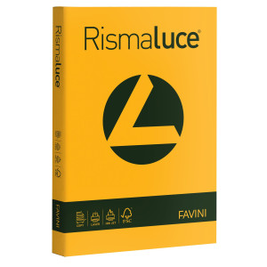 CARTA RISMALUCE 200GR A4 125FG GIALLO ORO 52 FAVINI COD. A67H104