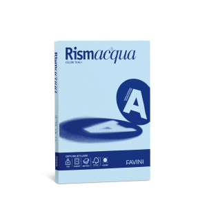 CARTA RISMACQUA SMALL A4 200GR 50FG CELESTE 08 FAVINI COD. A69T544