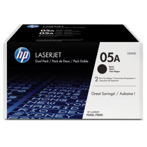 SCATOLA DI 2 CARTUCCE DI STAMPA HP LASERJET HP NR. 05A COD. CE505D