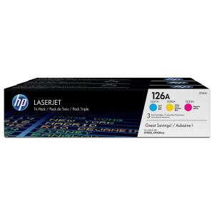 HP126A COLOR TRI-PACK LASERJET TONER CARTRIDGE COD. CF341A