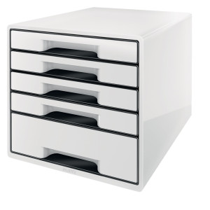 CASSETTIERA DRAWER CABINET CUBE 5 BIANCO LEITZ COD. 52531001