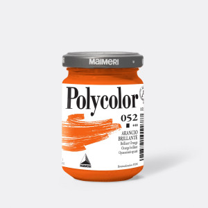 COLORE VINILICO POLYCOLOR VASETTO 140 ML ARANCIO BRILLANTE MAIMERI COD. M1220052