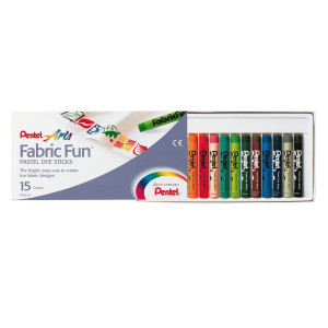 ASTUCCIO 15 PASTELLI PER TESSUTO FABRIC FUN PENTEL COD. PTS-15