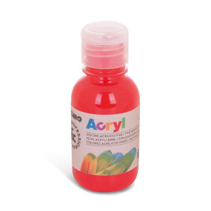 COLORE ACRILICO FINE ACRYL 125ML ROSSO VERMIGLIONE PRIMO COD. 402TA125300