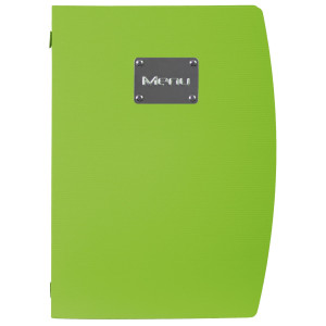 PORTA MENU' A4-24X34CM VERDE RIO CON 1 INSERTO DOPPIO COD. MC-RCA4-GR