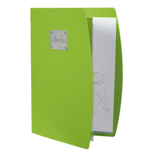 PORTA MENU' A4-24X34CM VERDE RIO CON 1 INSERTO DOPPIO COD. MC-RCA4-GR