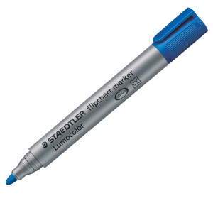 MARCATORE LUMOCOLOR FLIPCHART 356 PUNTA TONDA BLU STAEDTLER COD. 3563 CONFEZIONE DA 10