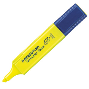 EVIDENZIATORE TEXTSURFER CLASSIC GIALLO 364-1 STAEDTLER COD. 364-1 CONFEZIONE DA 10