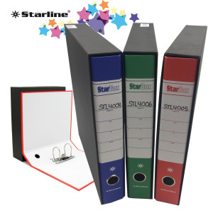 REGISTRATORE STARBOX F.TO PROTOCOLLO DORSO 5CM ASSORTITI STARLINE COD. 0201930 CONFEZIONE DA 18