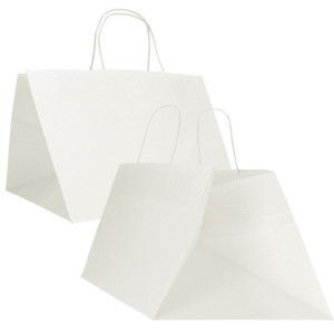 15 SHOPPER SURF MAXI 34X34X25CM CARTA KRAFT BIANCO COD. 084850