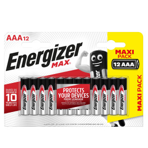 BLISTER 12 PILE MINISTILO AA A - ENERGIZER MAX COD. E301530400